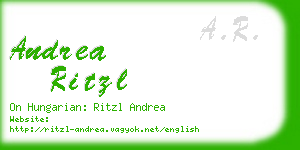 andrea ritzl business card